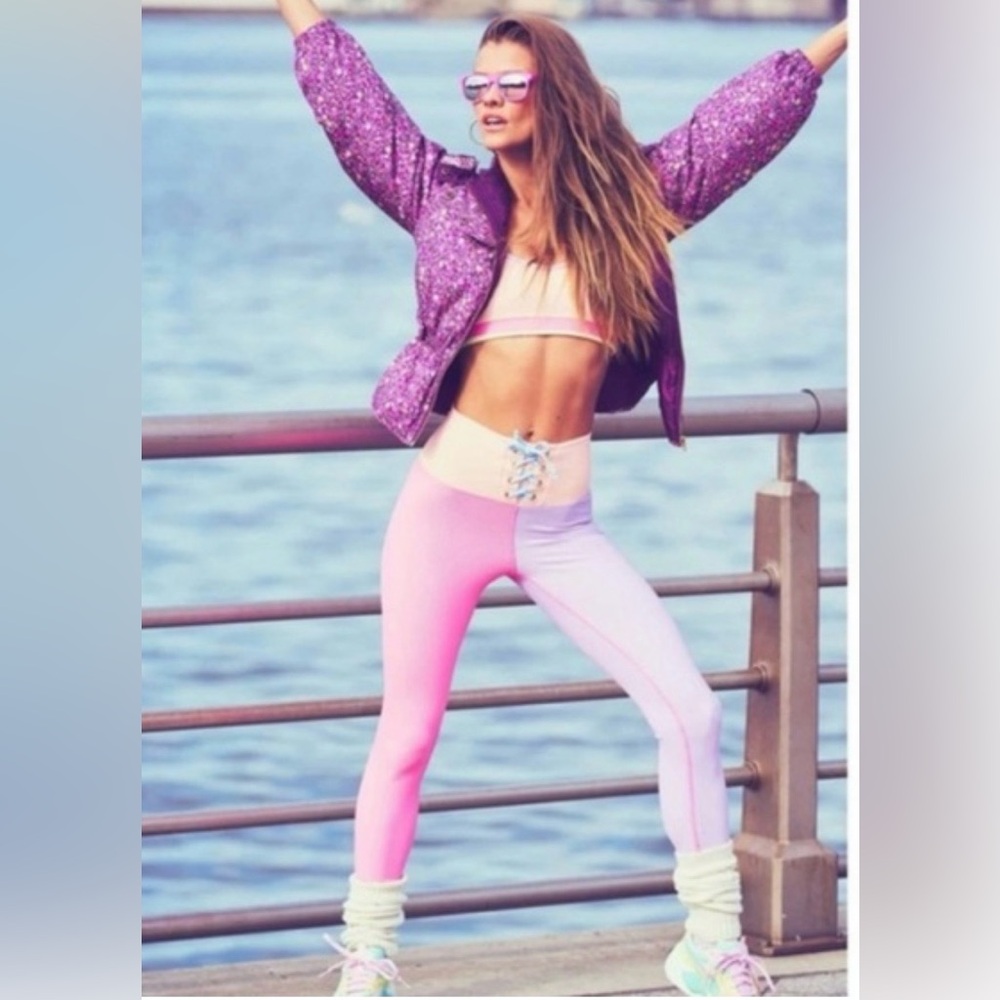 Loveshackfancy x Beach Riot Riley Leggings small - Picture 4 of 6
